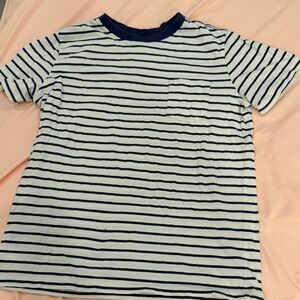 Hanna Andersson Navy and White Striped Tee
